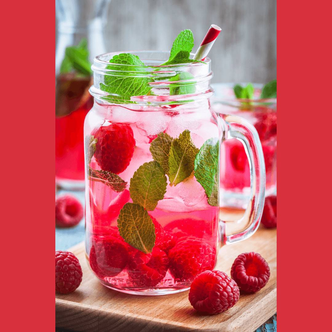 Raspberry White Balsamic Mojito