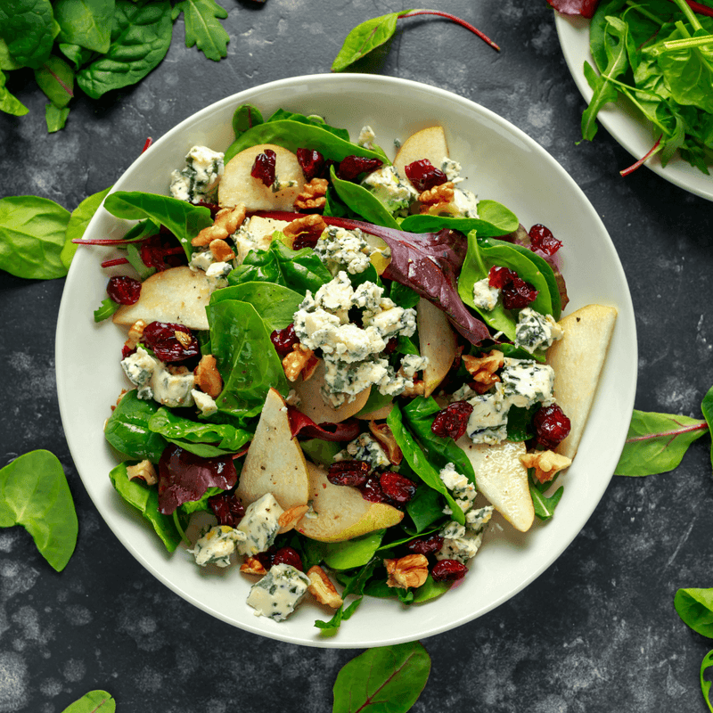 HARVEST SALAD WITH CRANBERRY PEAR VINAIGRETTE - Outer Banks Olive Oil