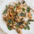 Pasta with Mushroom-Sage Olive Oil Fried Sage Leaves and Pecorino