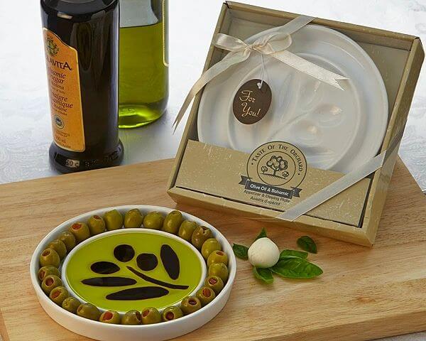 &quot;Taste of the Orchard&quot; Oil-Vinegar Dipping &amp; Appetizer Plate