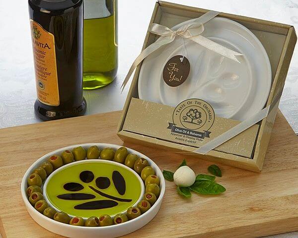 Olive Oil Dipping Dish with Garlic Grater | Georgetown Olive Oil Co. Blue